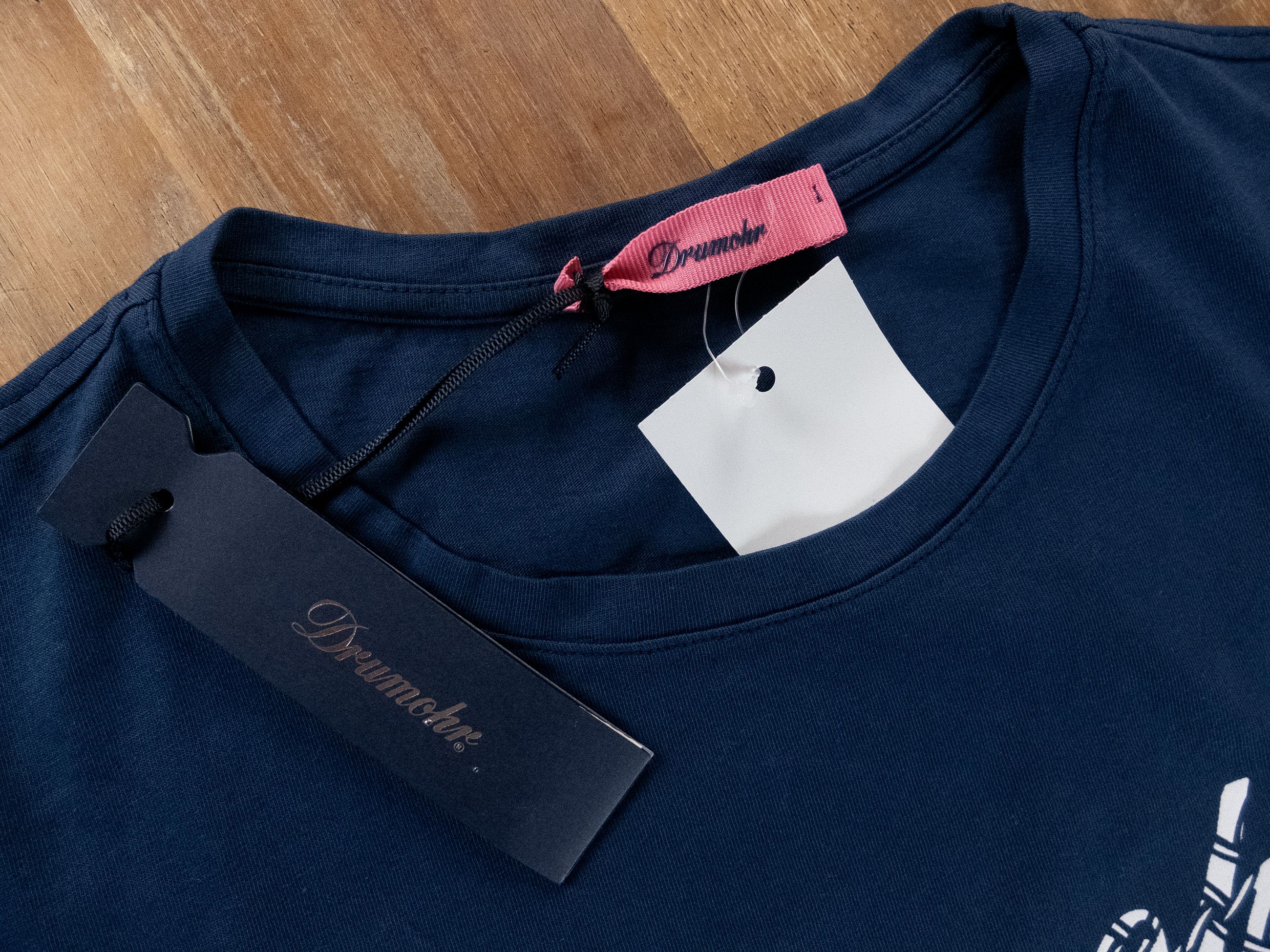 Drumohr DRUMOHR blue logo print cotton t-shirt Size Medium Size US M / EU 48-50 / 2 - 4 Thumbnail