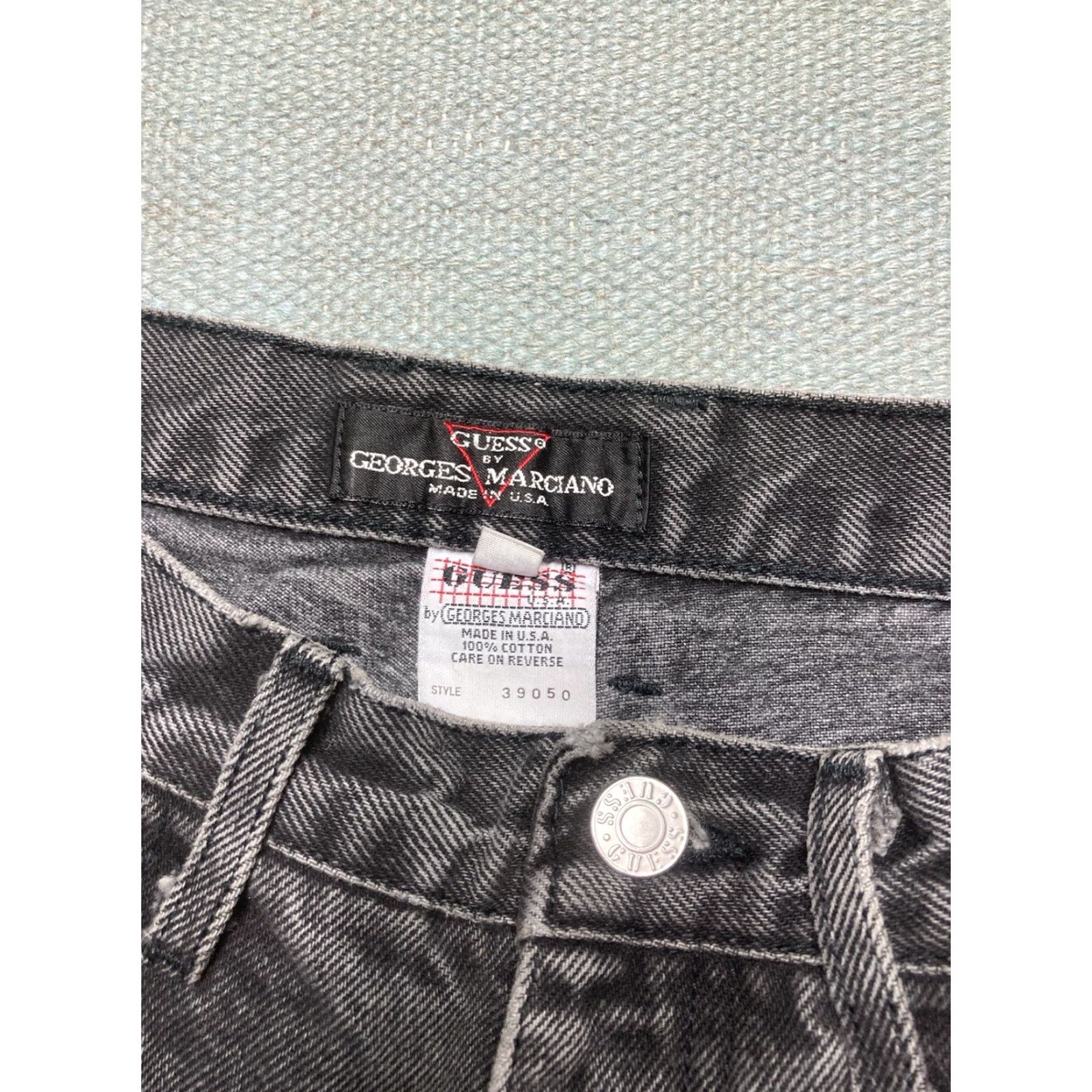 Guess VINTAGE GUESS Jeans Black Denim Goth Grunge Tapered Skater 28x30 Mens Jeans Size US 28 / EU 44 - 7 Thumbnail