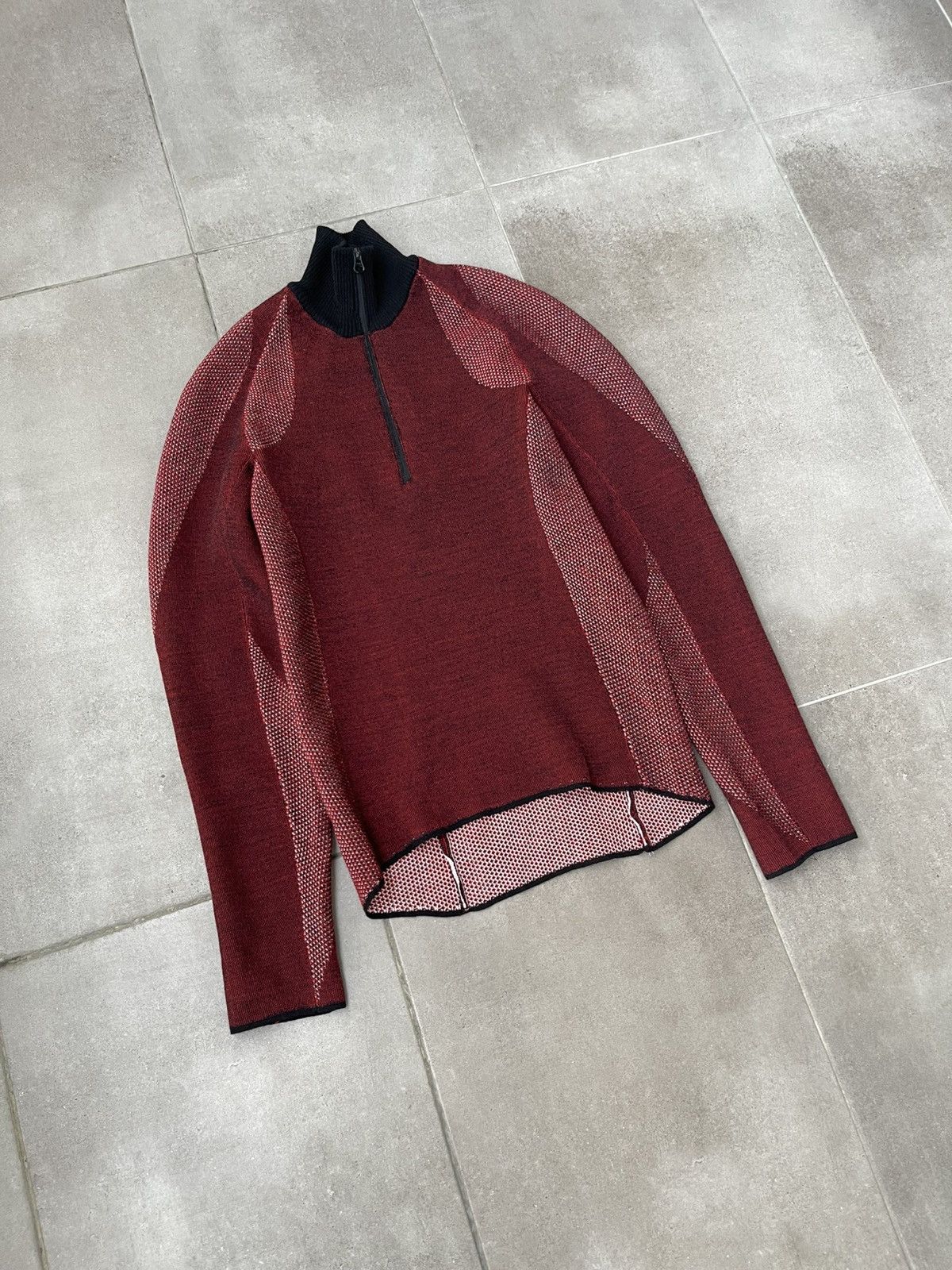 Saul Nash !DS! FW22 Saul Nash Red Open Knit Turtleneck Size US M / EU 48-50 / 2 - 9 Thumbnail