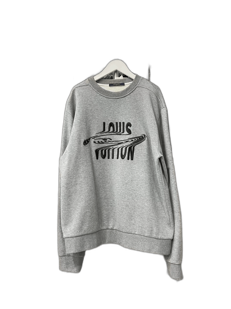 Louis Vuitton Louis Vuitton Embroidered Sweatshirt in Gray-yf Size US M / EU 48-50 / 2 - 1 Thumbnail