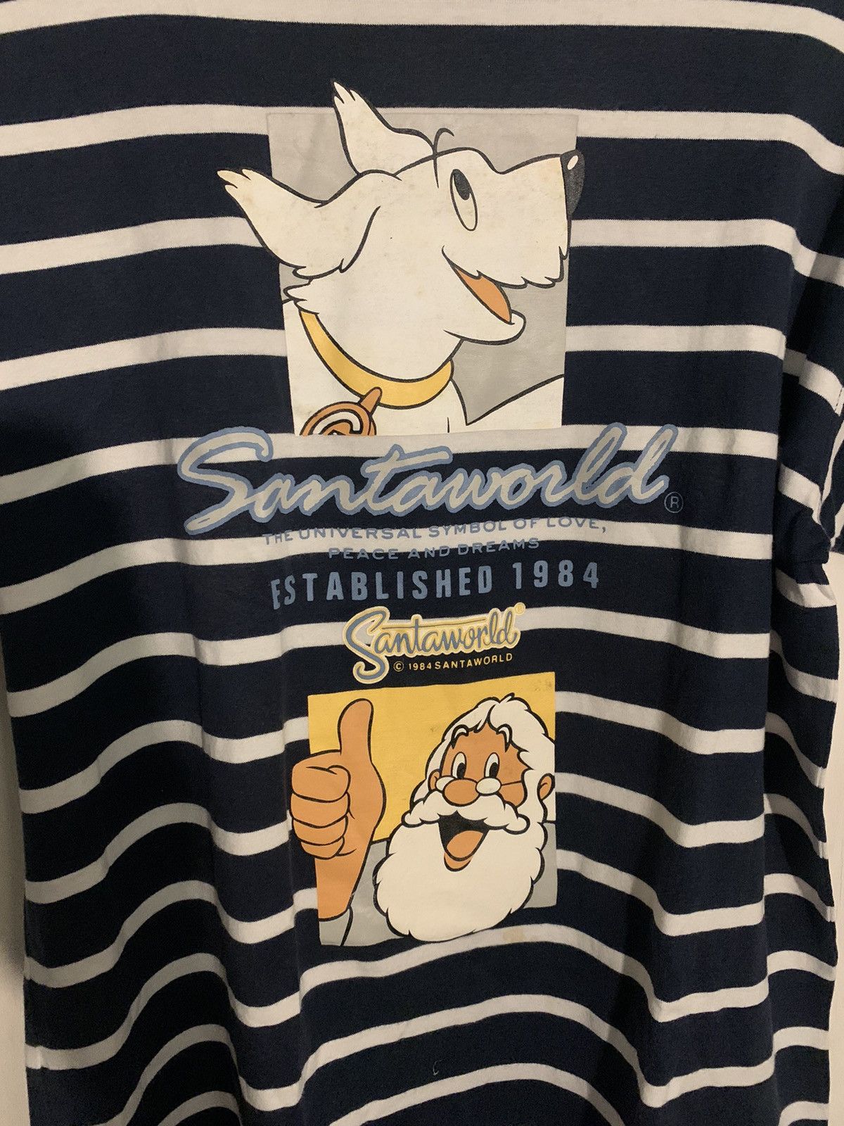 Anime × Vintage Santa word tee Size US M / EU 48-50 / 2 - 4 Thumbnail