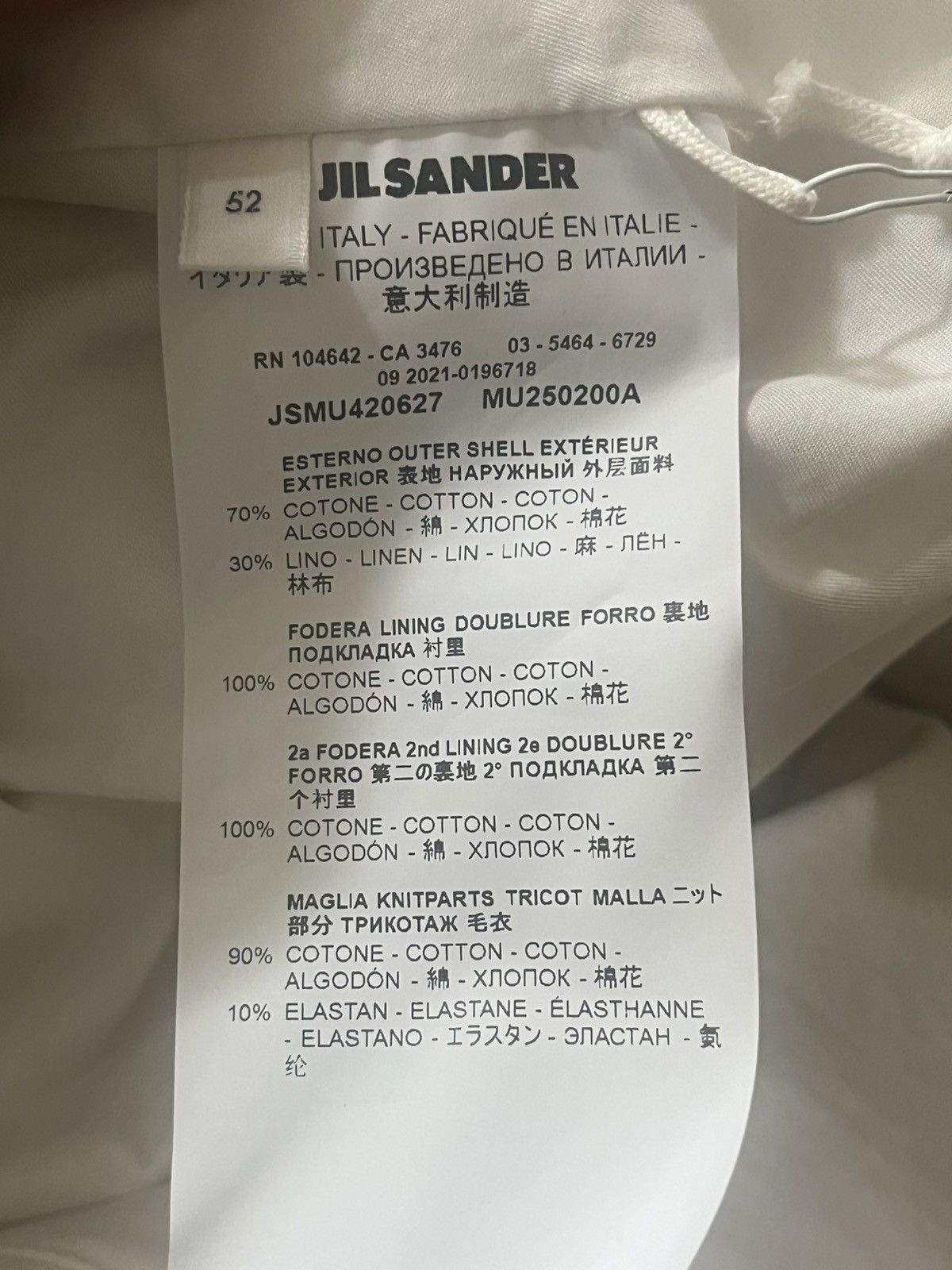 Jil Sander Jil Sander Men’s Multi-Zip Flight Jacket Sz 52 Size US L / EU 52-54 / 3 - 11 Thumbnail