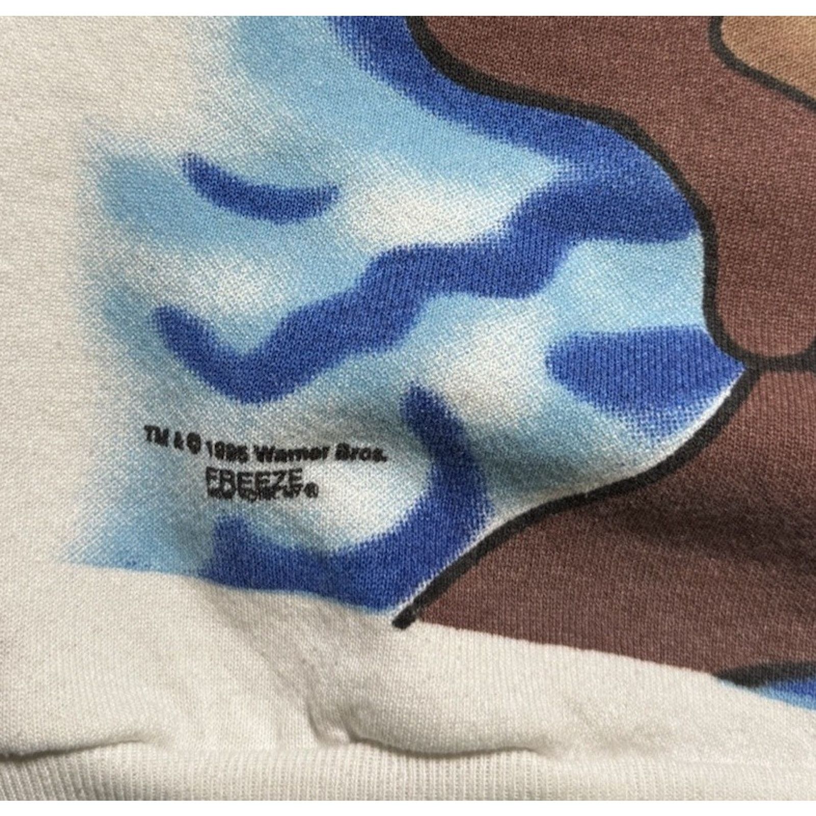 Tultex VTG TAZ 1995 USA FLAG ALL OVER PRINT Sweatshirt SIZE XL Size US XL / EU 56 / 4 - 4 Thumbnail