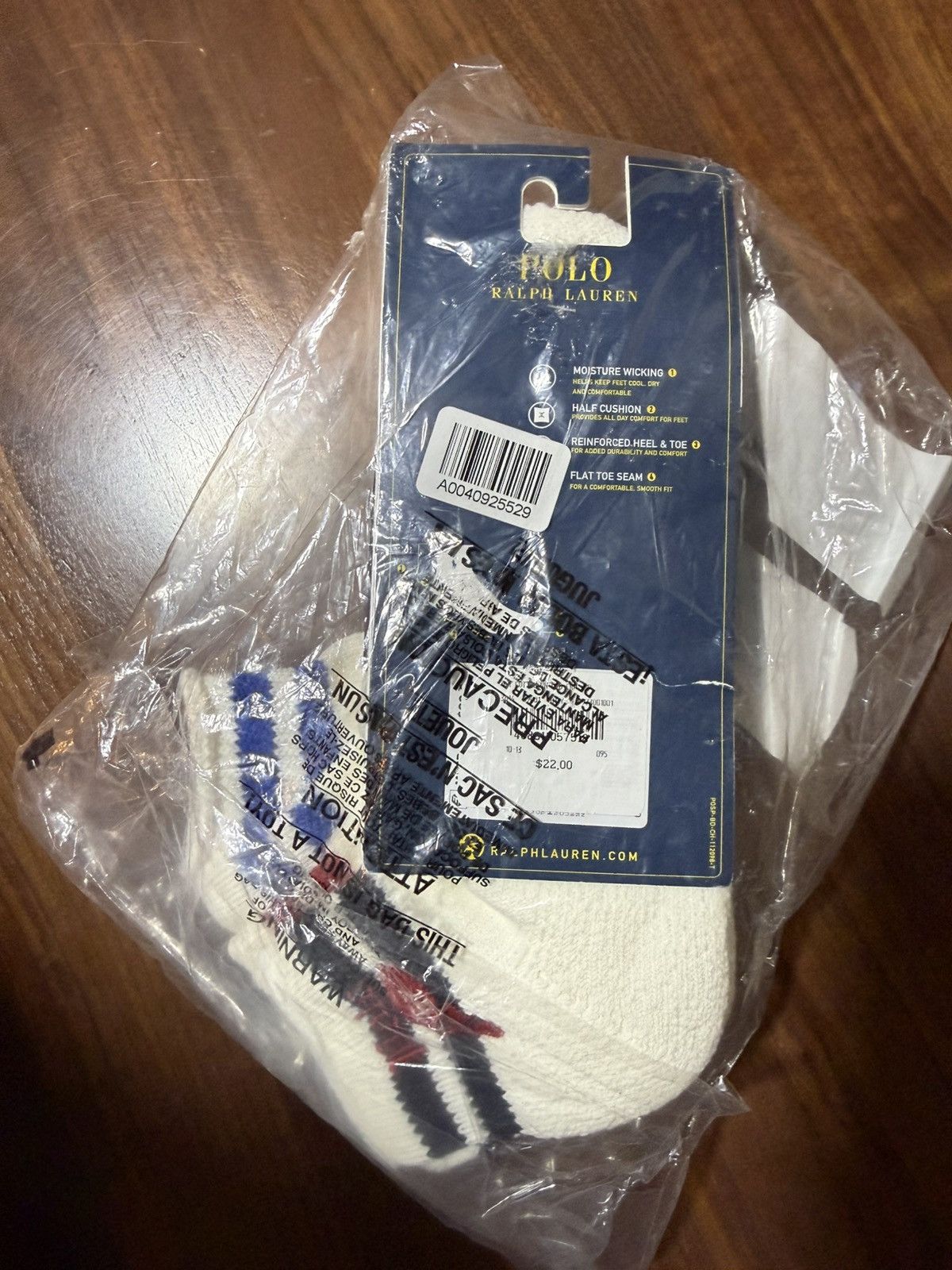 Polo Ralph Lauren Polo Ralph Lauren Striped-Cuff Quarter-Crew Sock 3-Pack ‘67 Size ONE SIZE - 6 Thumbnail