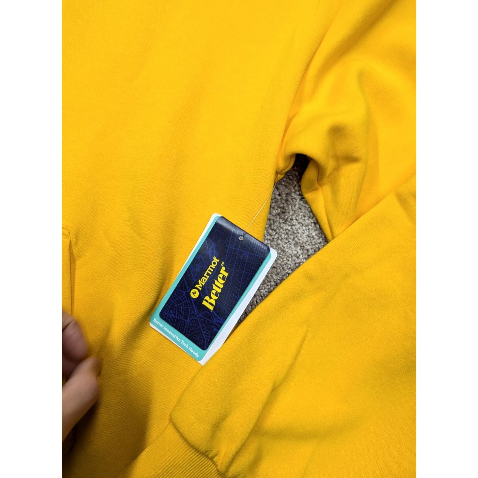 Marmot Marmot Hoodie Mens Medium Yellow Pullover Better Innovative Technology NWT Size US M / EU 48-50 / 2 - 2 Thumbnail
