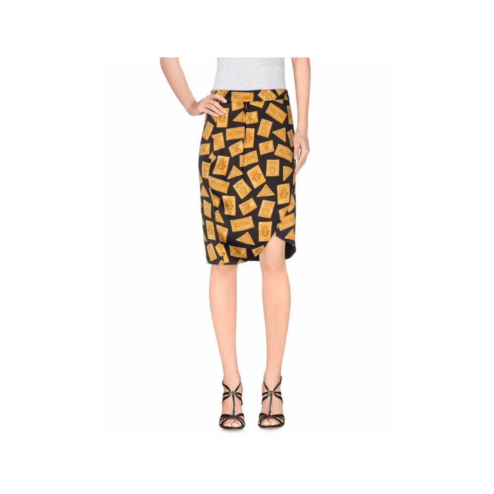 Moschino MOSCHINO COUTURE x Jeremy Scott Plaque Satin Skirt Draped Size 26" / US 2 / IT 38 - 4 Thumbnail