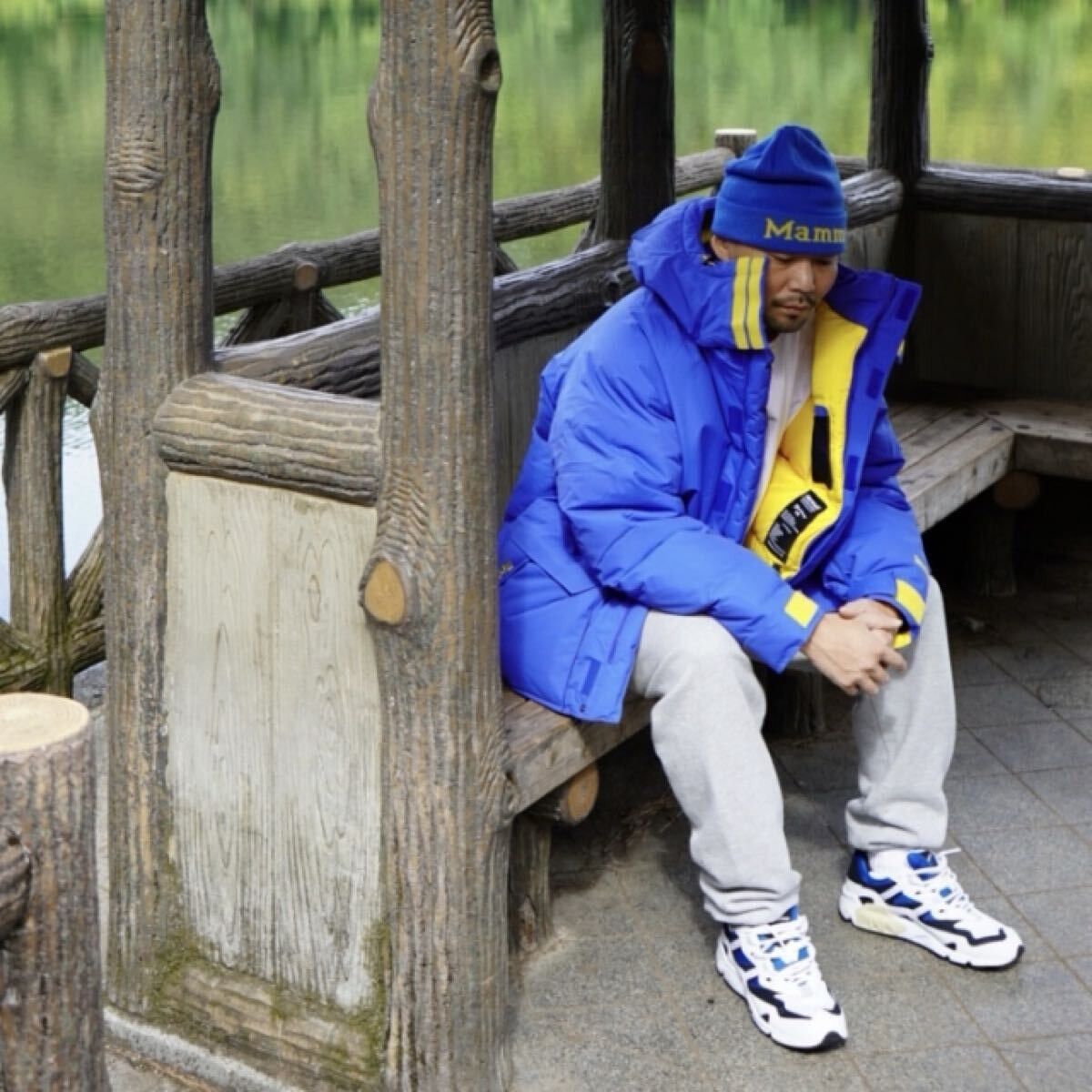 Marmot Marmot × the Apartment / MAMMOTH PARKA / BLUE × YELLOW XXL Size US XXL / EU 58 / 5 - 6 Thumbnail