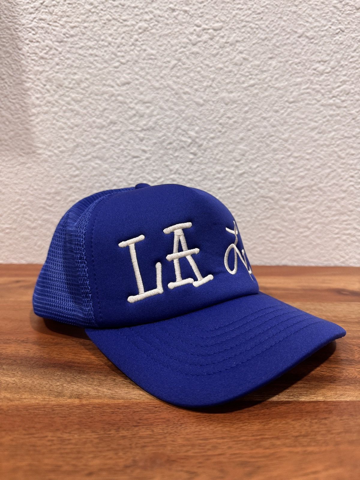 Stussy Vintage Stussy Japan LA script SnapBack Trucker Hat Size ONE SIZE - 6 Thumbnail