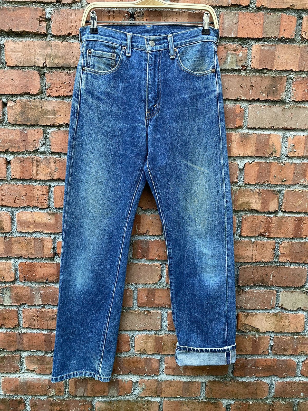 Levi's × Levi's Vintage Clothing × Vintage size 29x31.5 levi's 502xx redline big E denime Size US 29 - 1 Thumbnail