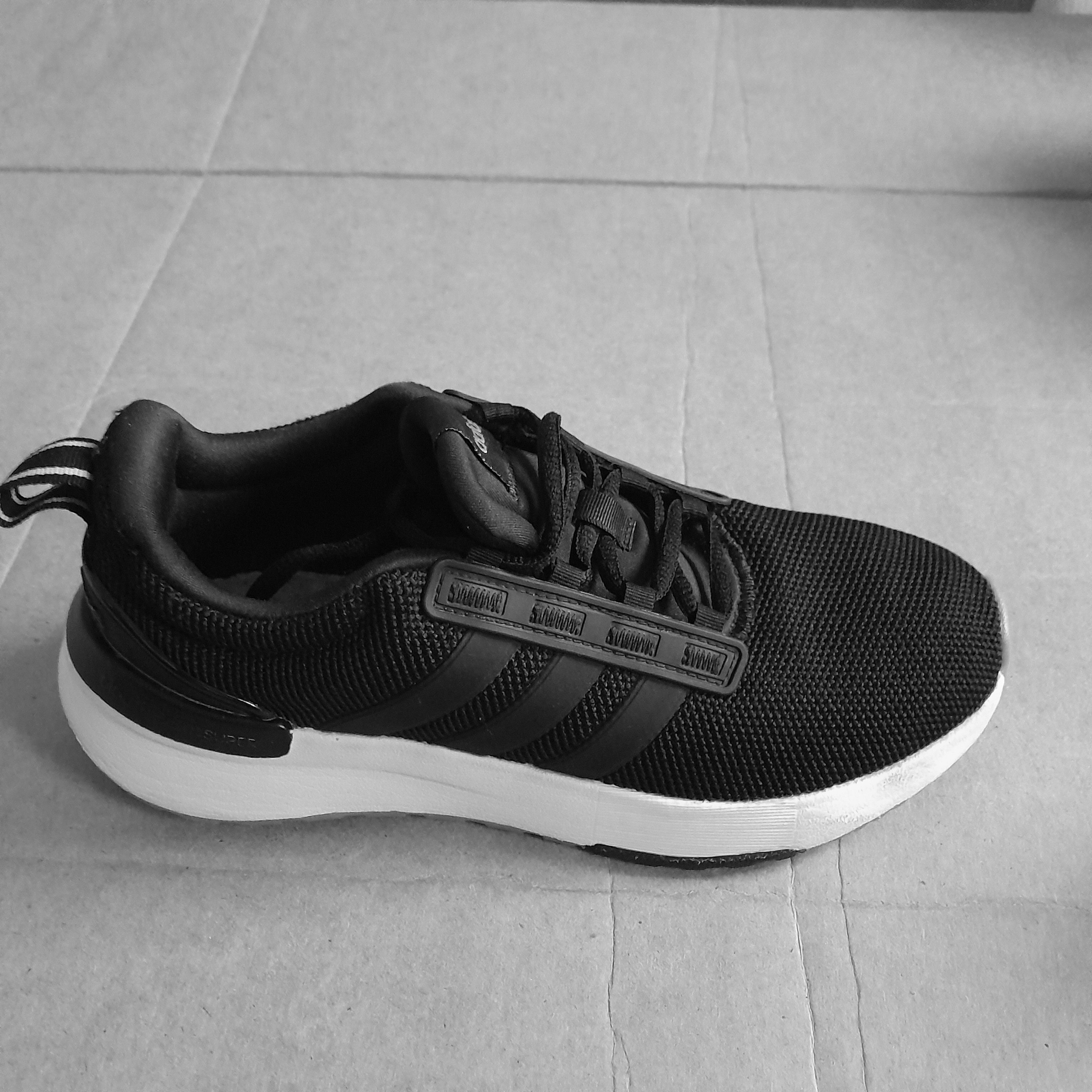 Adidas adidas Men's Black White Low Top Lace-up Sneakers Size US 6 / EU 39 - 6 Thumbnail