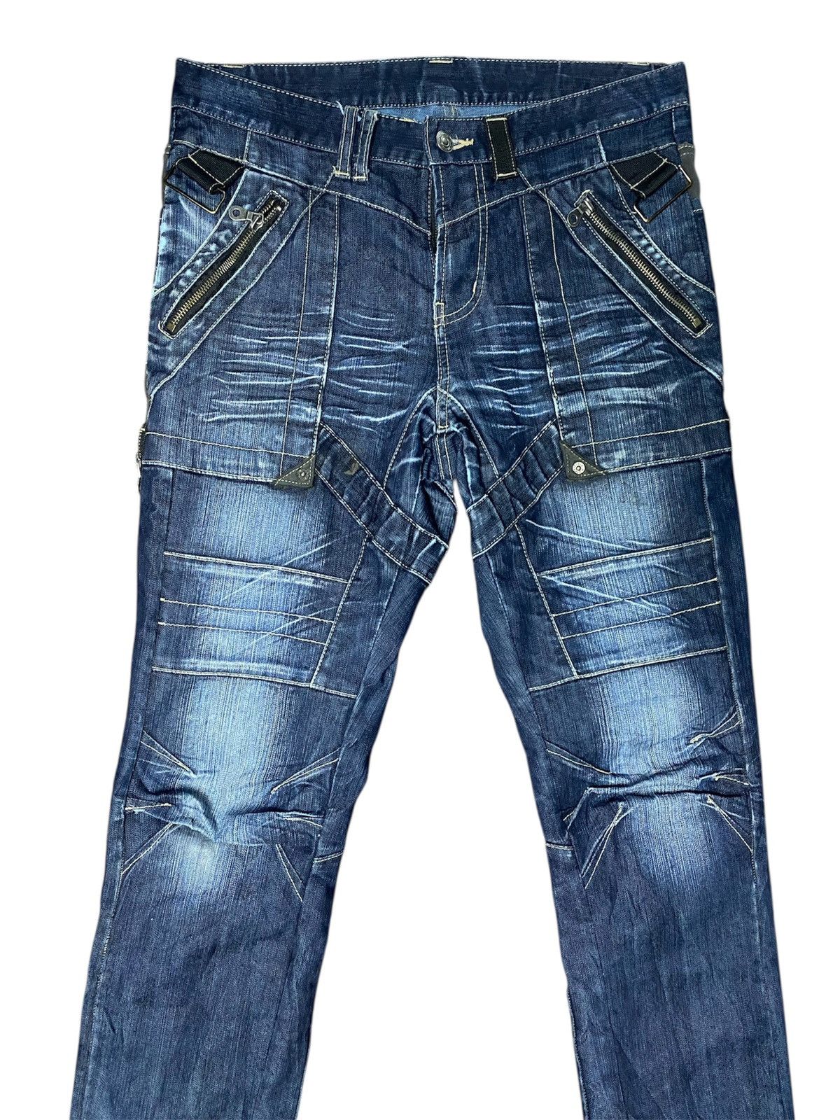 PPFM Rare PPFM Bondage Punk Distressed Denim Size US 31 - 3 Thumbnail