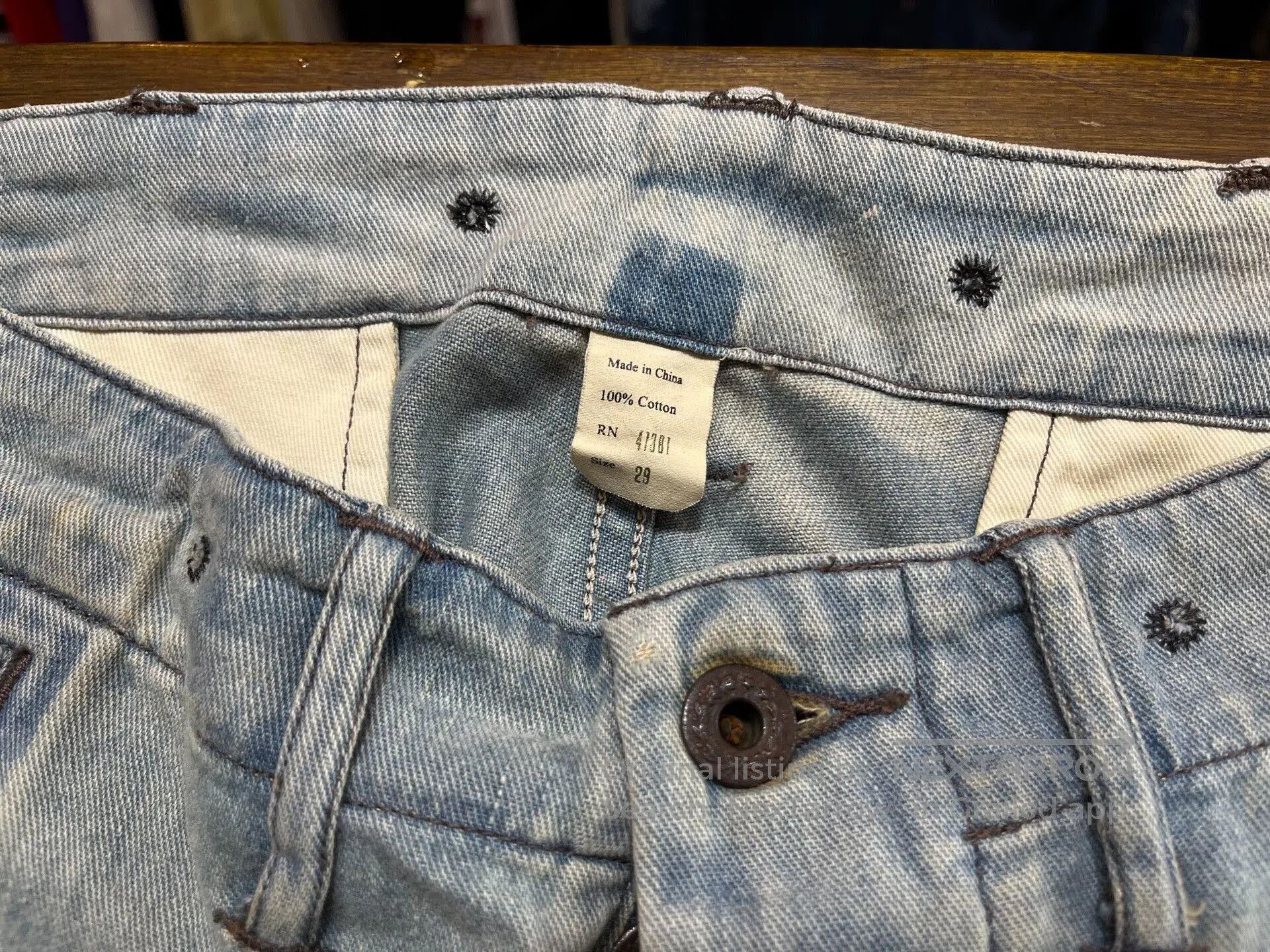 RRL Ralph Lauren vintage rrl washed denim cargo pants. Size US 29 - 3 Thumbnail