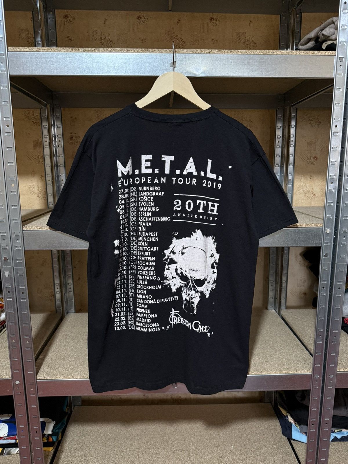 Band Tees × Vintage Vintage Freedom Call Metal European Tour 2019 Rock T-Shirt Size US XL / EU 56 / 4 - 2 Thumbnail