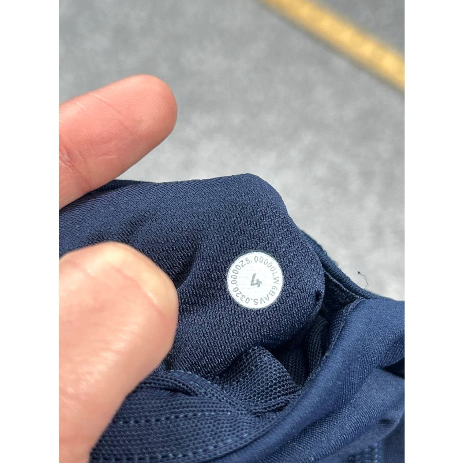 Lululemon Lululemon Pace Rival HR Cropped Leggings Womens 4 Blue Logo Mid Rise Yoga 22” Size 27" / US 4 / IT 40 - 7 Thumbnail