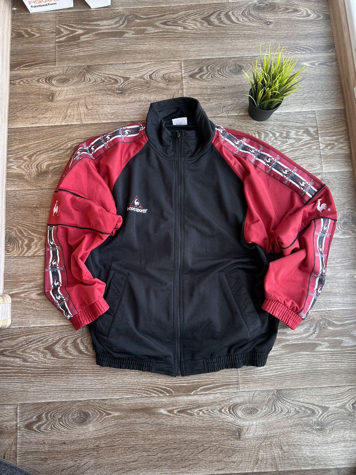 Le Coq Sportif 🔥 Le Coq Sportif Vintage 90s Windbreaker Jacket Big Logo Size US XL / EU 56 / 4 - 3 Thumbnail