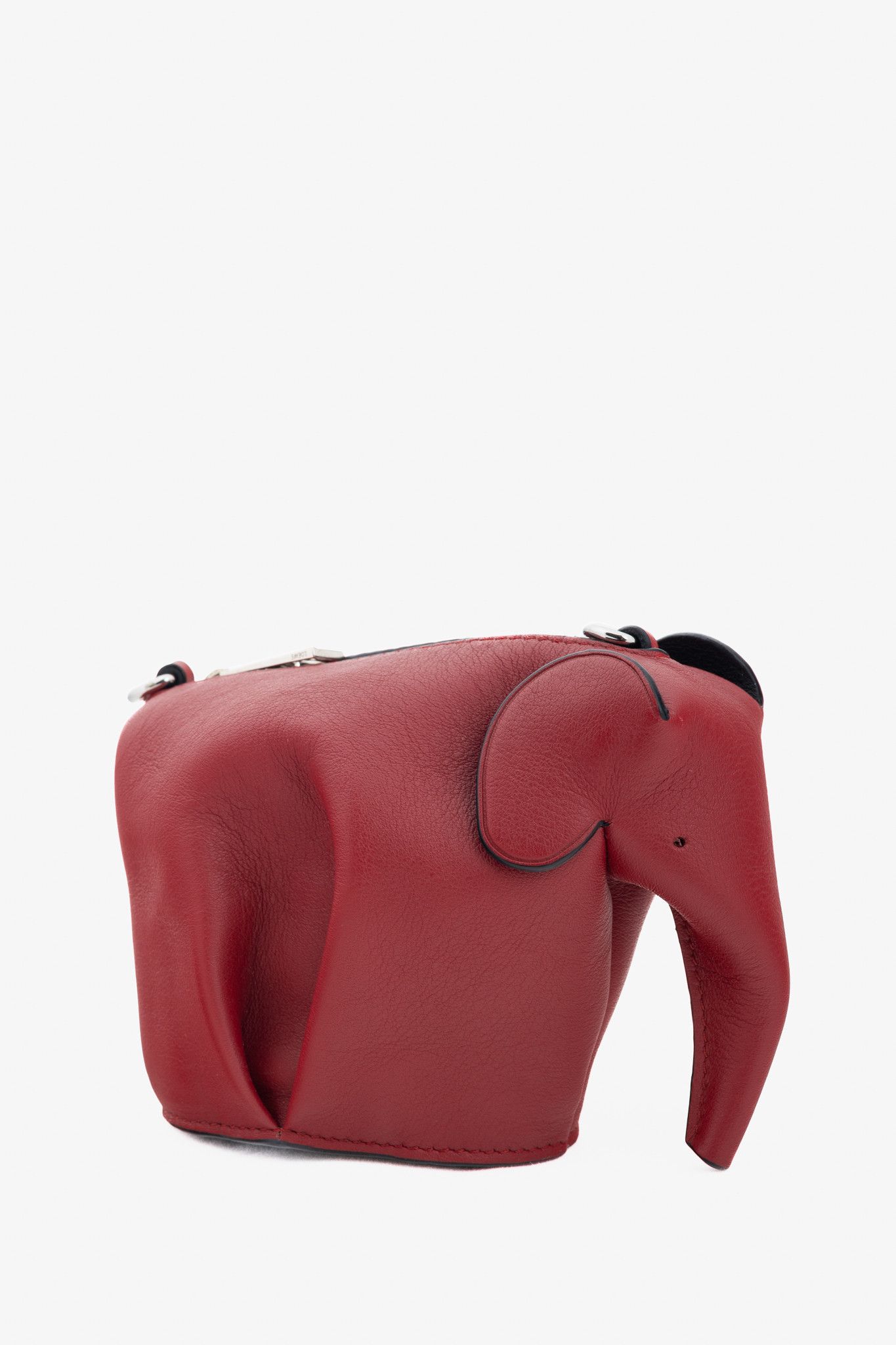 Loewe Loewe Red Calfskin Elephant Mini Coin Pouch Size ONE SIZE - 2 Thumbnail