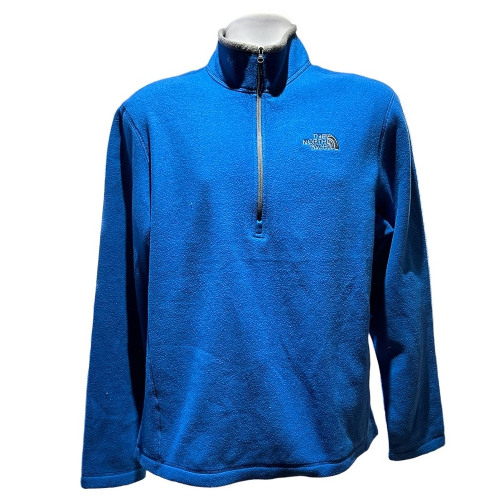 The North Face The North Face Royal Blue Mens XL Quarter Zip Fleece Top Size US XL / EU 56 / 4 - 1 Thumbnail