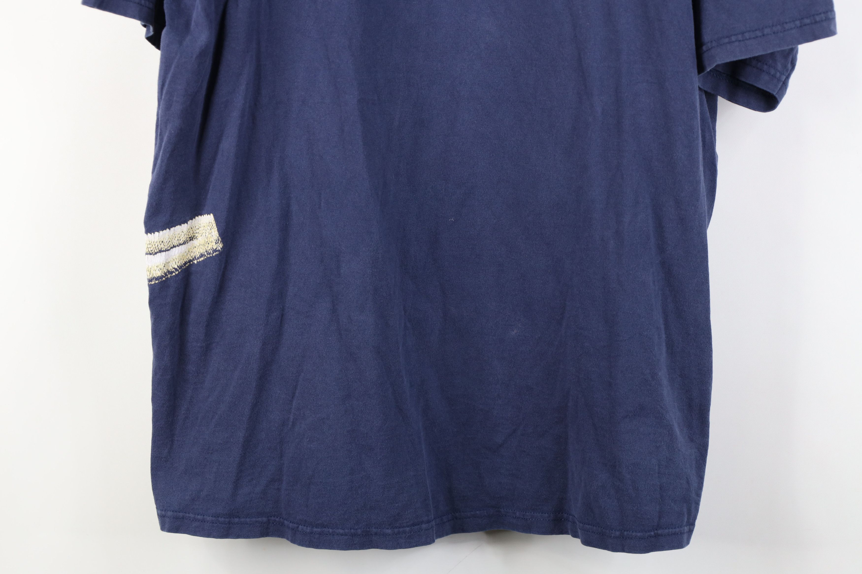 Nike Vintage 90s Nike Travis Scott Big Swoosh T-Shirt Blue USA Size US L / EU 52-54 / 3 - 3 Thumbnail