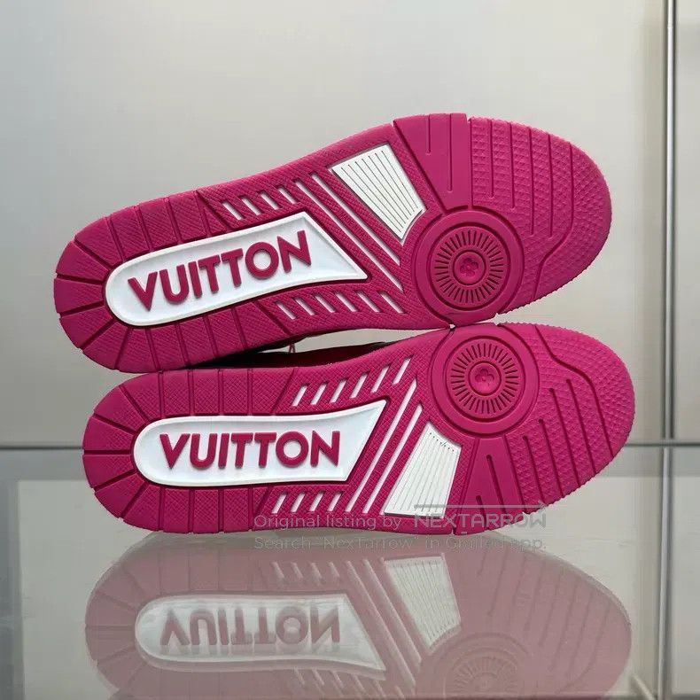 Louis Vuitton Louis Vuitton TRAINER rose red shoes Size US 7.5 / EU 40-41 - 7 Thumbnail