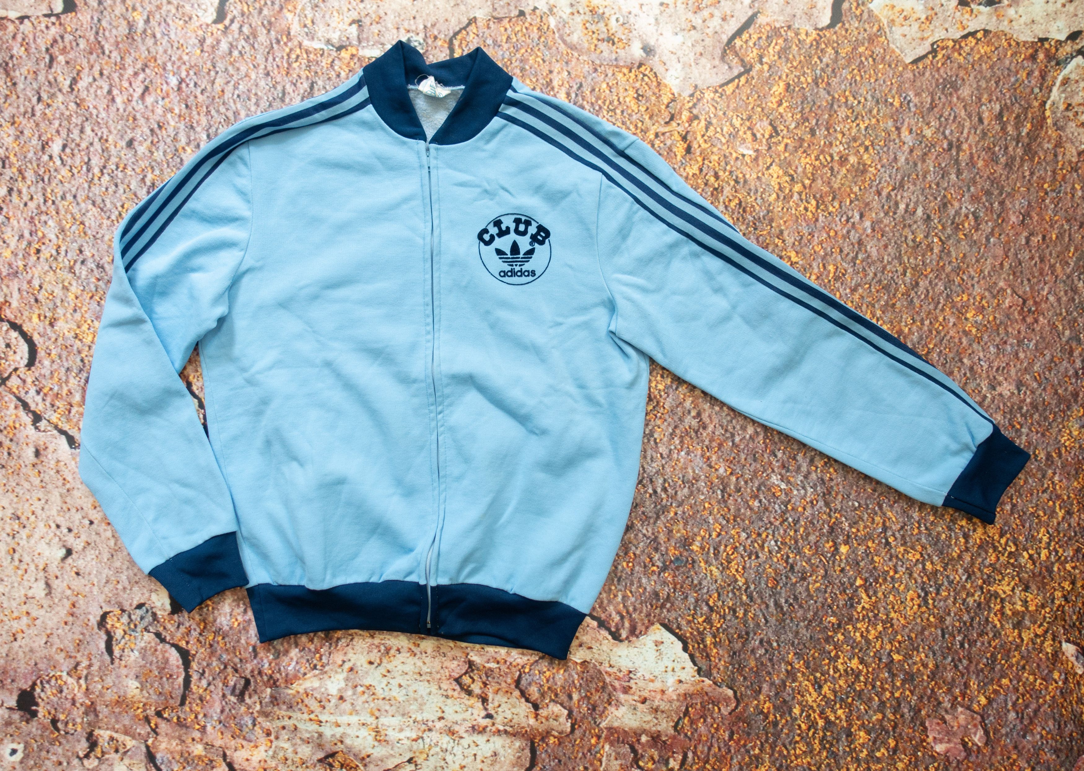 トップス 70s80s adidas track jacket Vintage Adidas 70s/80s Track Top- Zip up-Blue Jacket Men | eBay