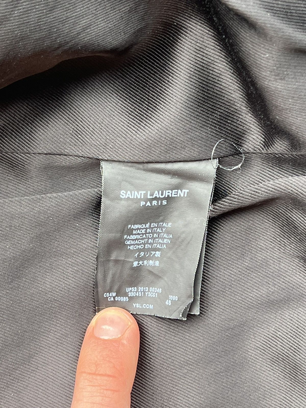 Hedi Slimane × Saint Laurent Paris Saint Laurent Paris Leather Jacket by Hedi Slimane Size US S / EU 44-46 / 1 - 14 Thumbnail