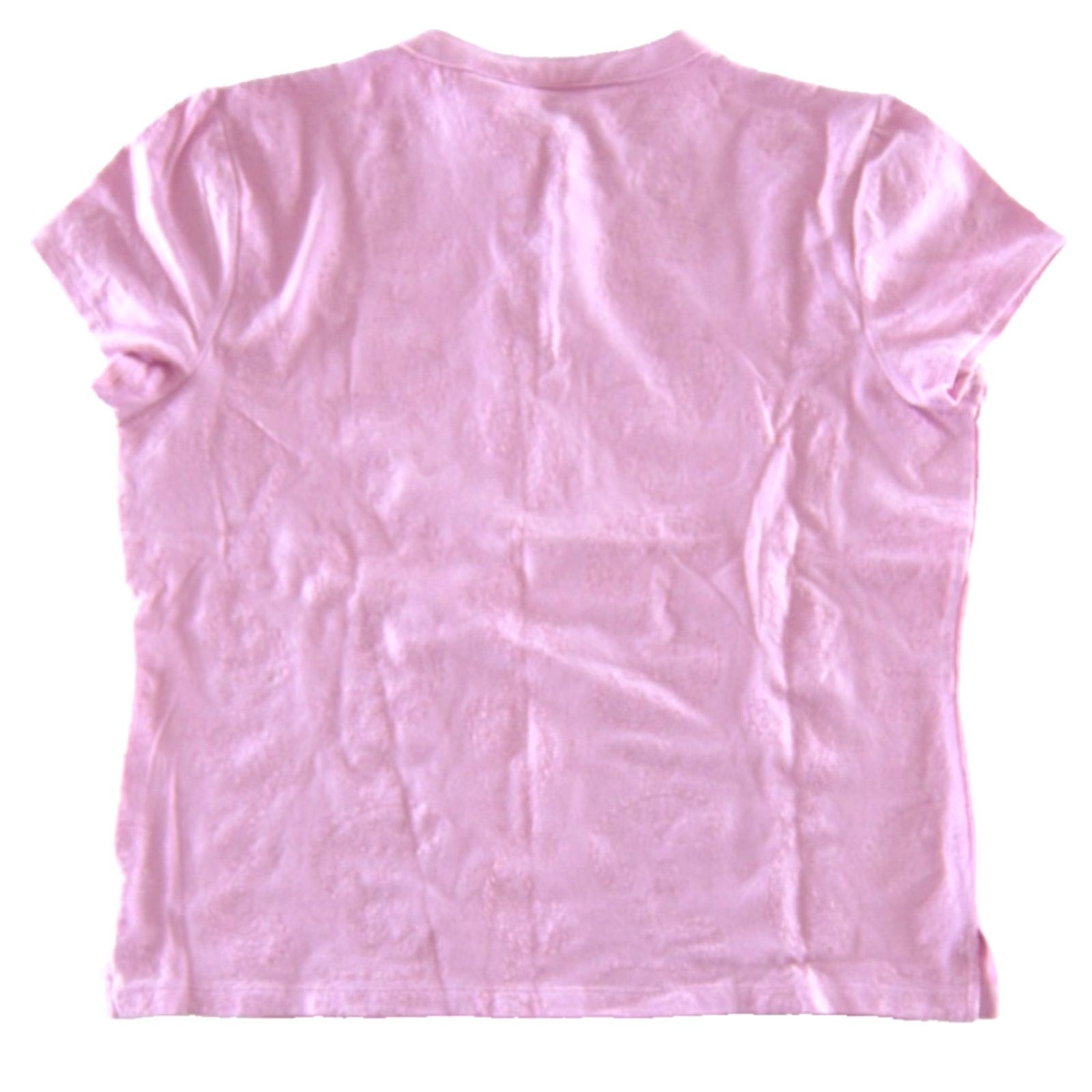 Liz Claiborne NWT Liz Claiborne Pink Cotton Stretch Paisley Embroidered Short Sleeve Blouse XL Size XL / US 12-14 / IT 48-50 - 2 Thumbnail