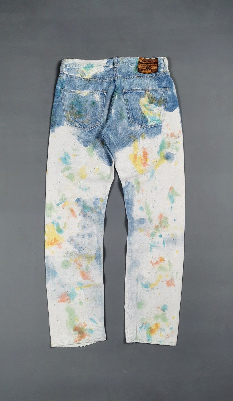 Japanese Brand RNA Japan Water Paint Denim Jeans Size US 30 / EU 46 - 7 Thumbnail