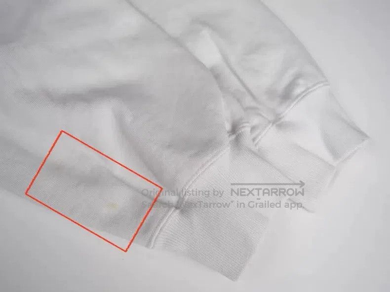 Balenciaga Balenciaga White Painted Logo Hoodie Size L Size US L / EU 52-54 / 3 - 5 Thumbnail
