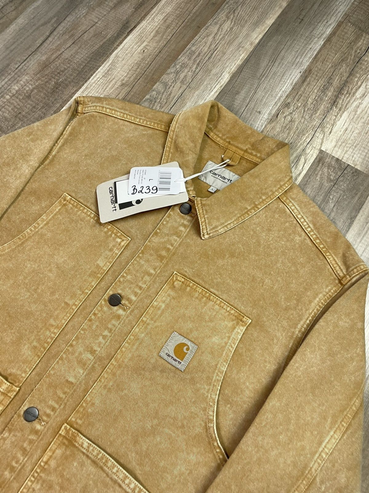 Carhartt × Vintage CARHARTT DOUBLE FRONT JACKET 🦍 VINTAGE DENIM JEANS JACKET Size US L / EU 52-54 / 3 - 5 Thumbnail