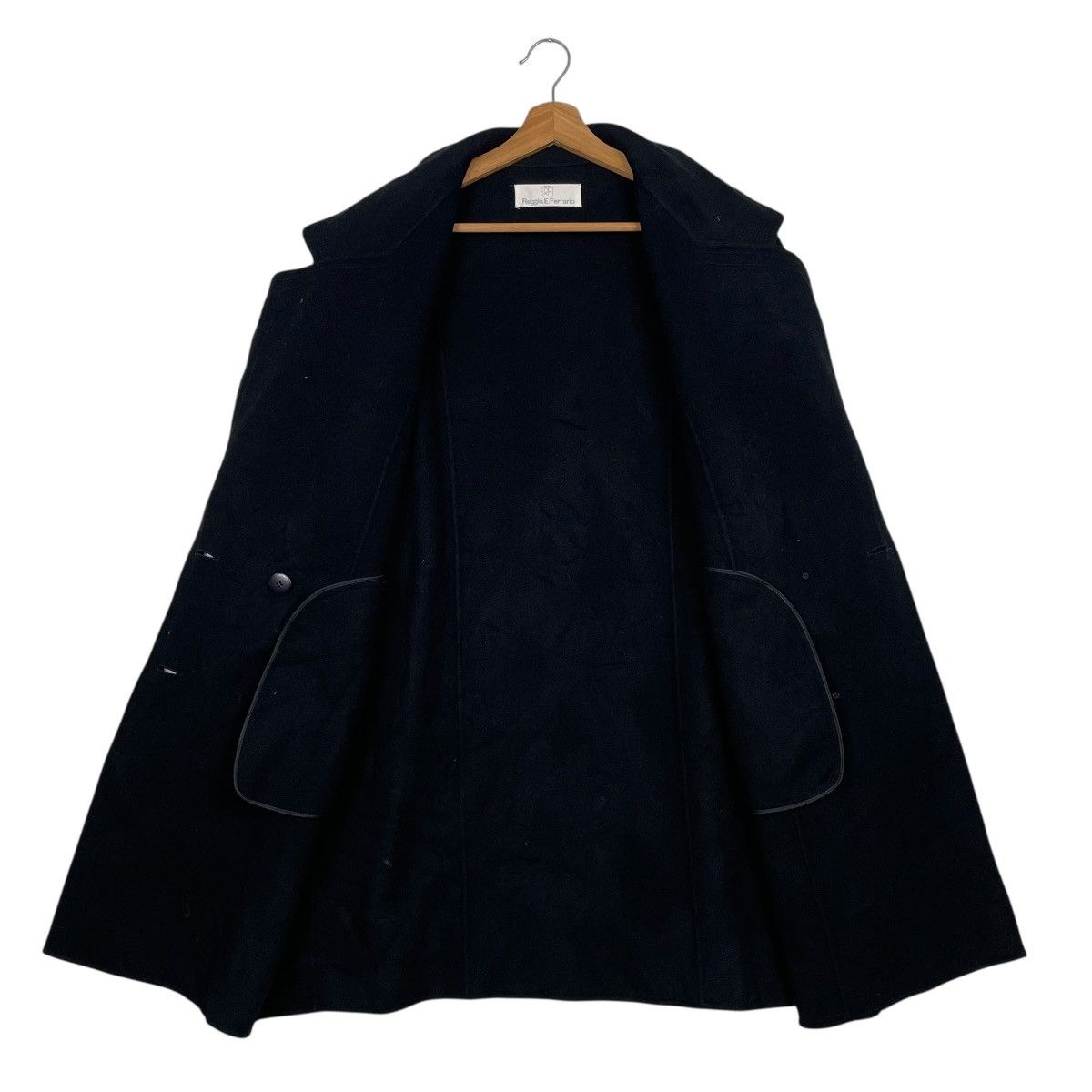 Other Reggio E. Ferrario Double Breasted Wool Coat Size L / US 10 / IT 46 - 11 Thumbnail