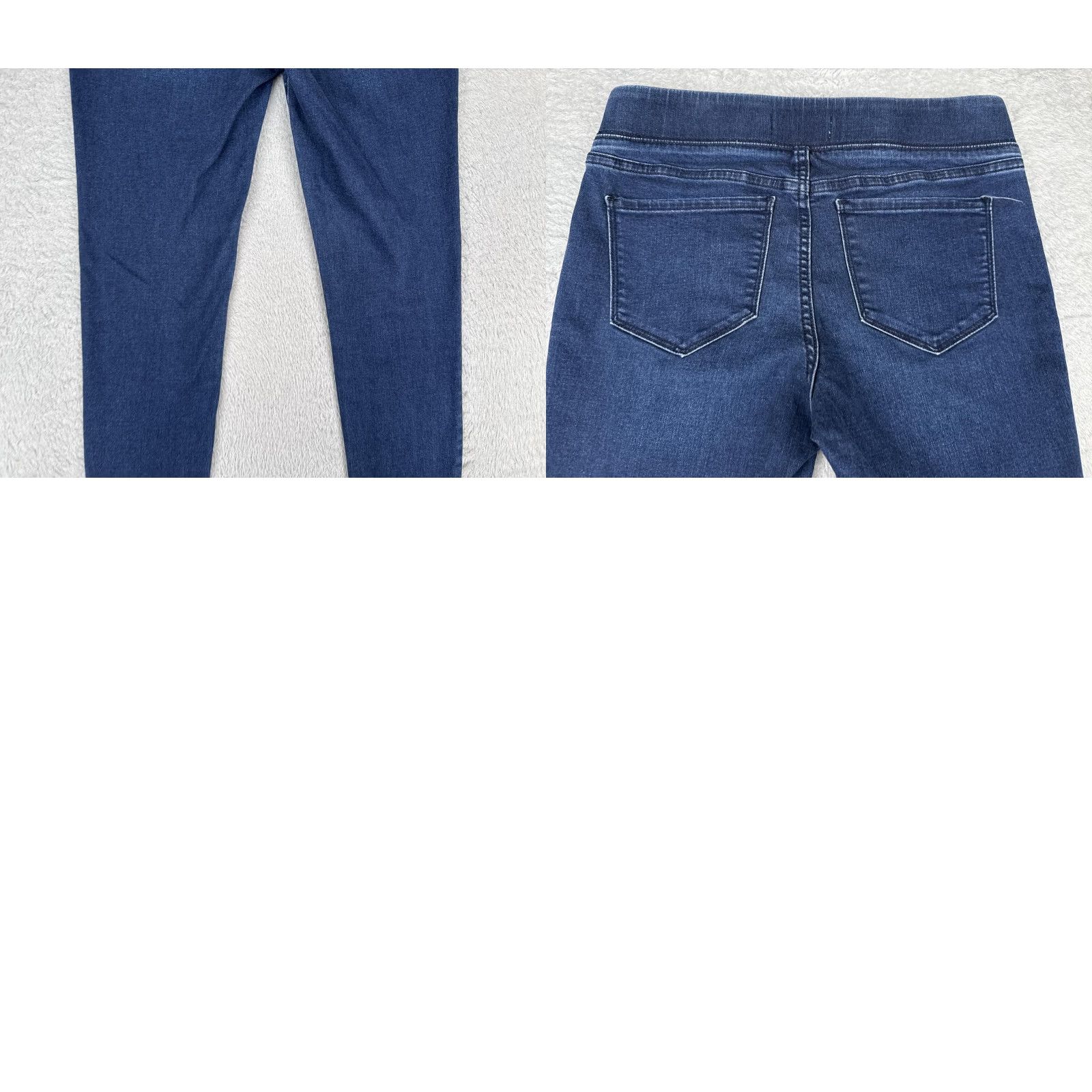 Old Navy Old Navy Jeans Womens 6 Blue Rockstar Jeggings Pull-On Elastic Waist Raw Hem Jeans Size 28" / US 6 / IT 42 - 10 Thumbnail