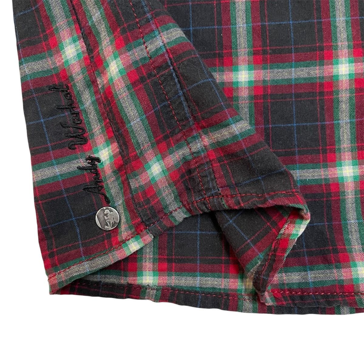 Andy Warhol Pepe Jeans x Andy Warhol Queen Patch Checkered Shirt Punk Size US M / EU 48-50 / 2 - 7 Thumbnail