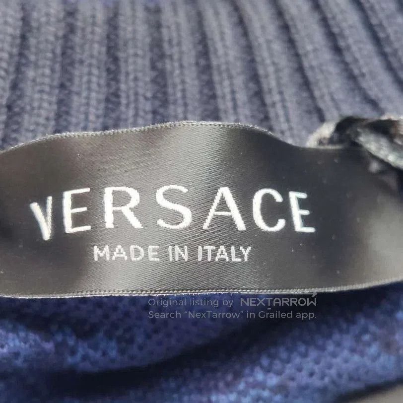 Versace Versace XXL Cotton Color-Block Crewneck Sweater. Size US XXL / EU 58 / 5 - 5 Thumbnail