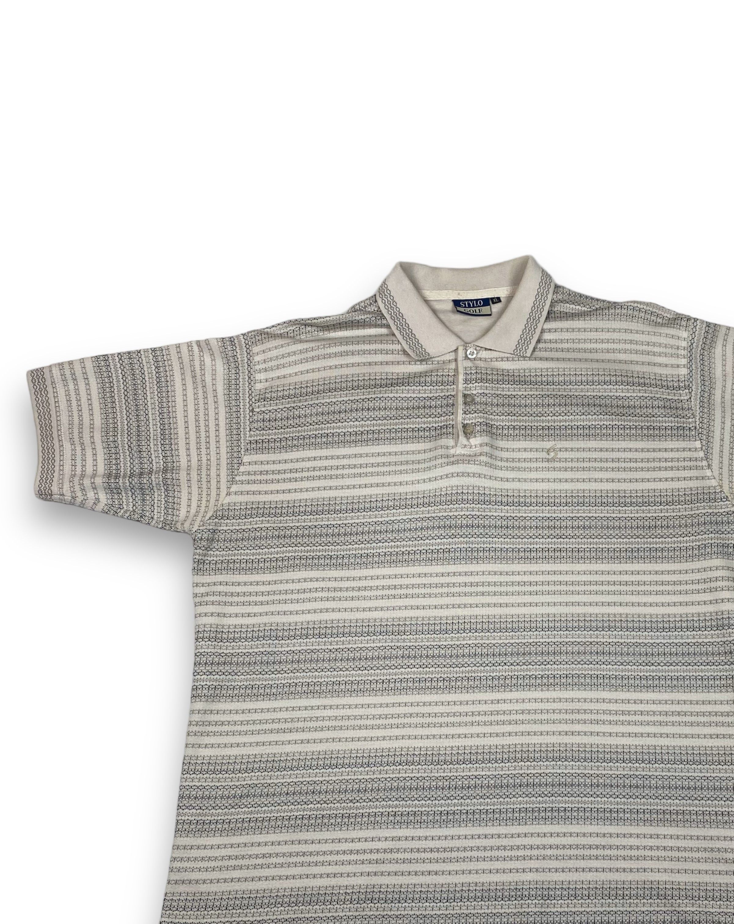 Vintage 90s Vintage STYLO GOLF Oldmoney Style Polo Shirt M714 Size US L / EU 52-54 / 3 - 3 Thumbnail