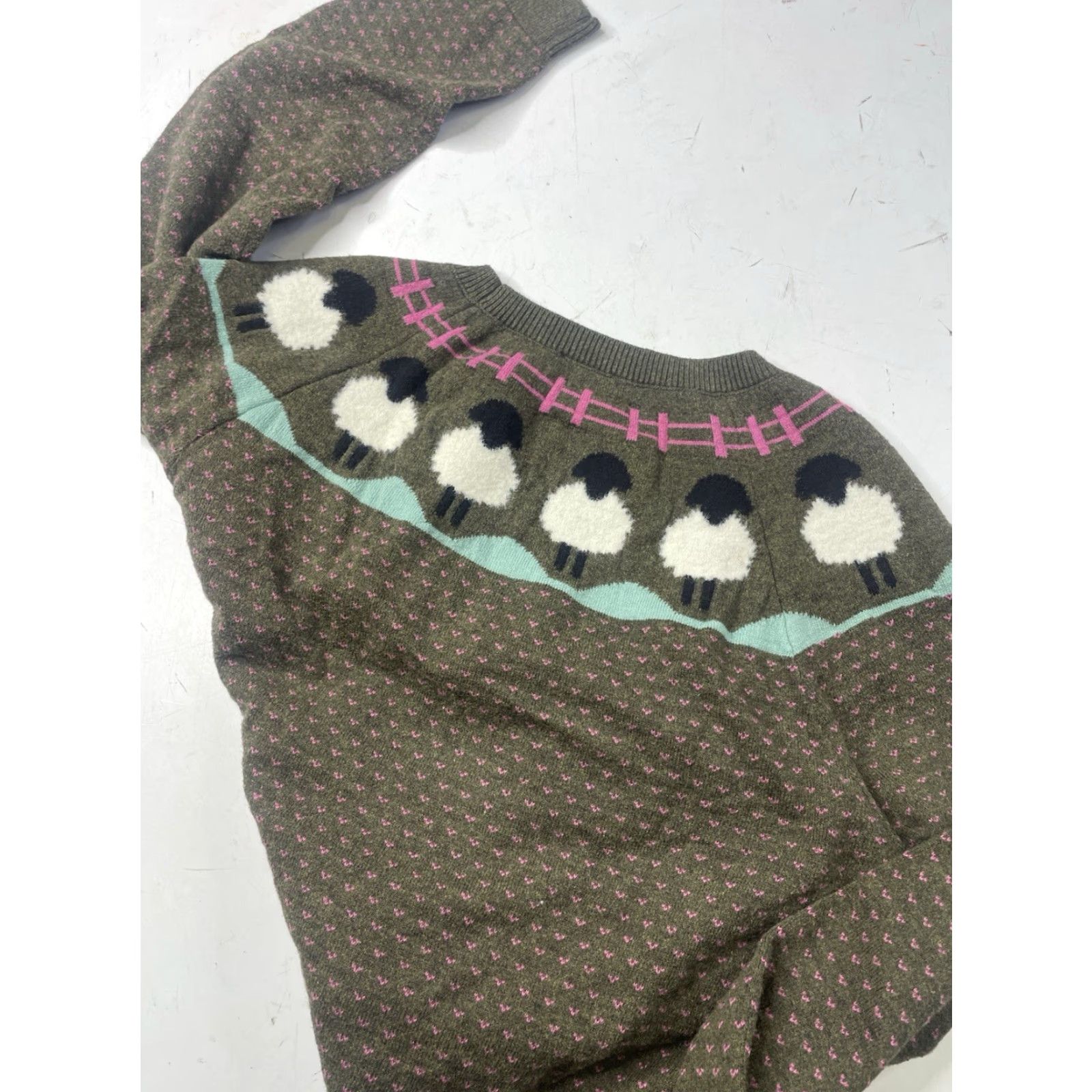 Talbots TALBOTS Sweater Womens Large Petite Sheep Birdseye Knit Crewneck Pullover Cotton Size L / US 10 / IT 46 - 8 Thumbnail