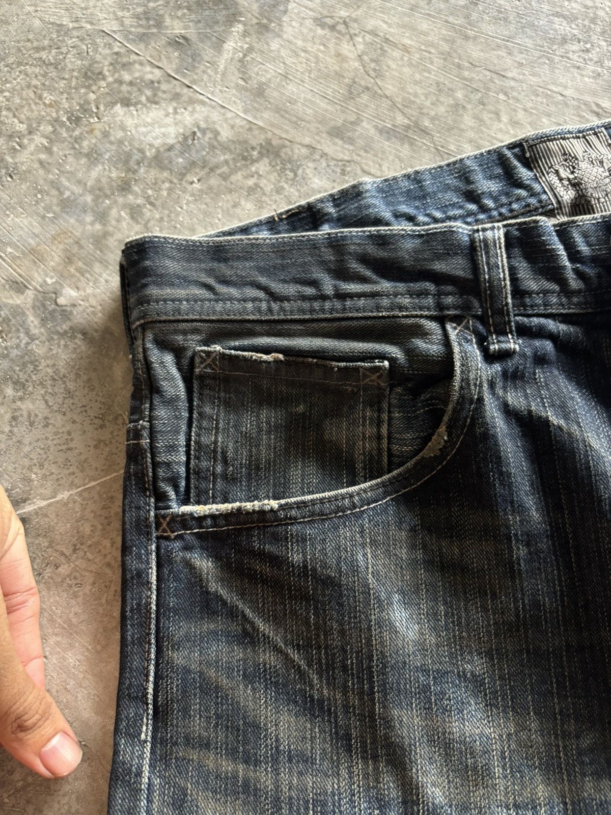 If Six Was Nine DESTROY BABYLON japanese jeans oil muddy rust wash punk goth Size US 34 / EU 50 - 9 Thumbnail