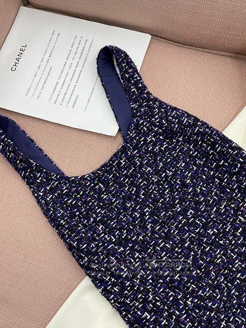Chanel Chanel Blue and purple tweed braided dress Size XS / US 0-2 / IT 36-38 - 2 Thumbnail