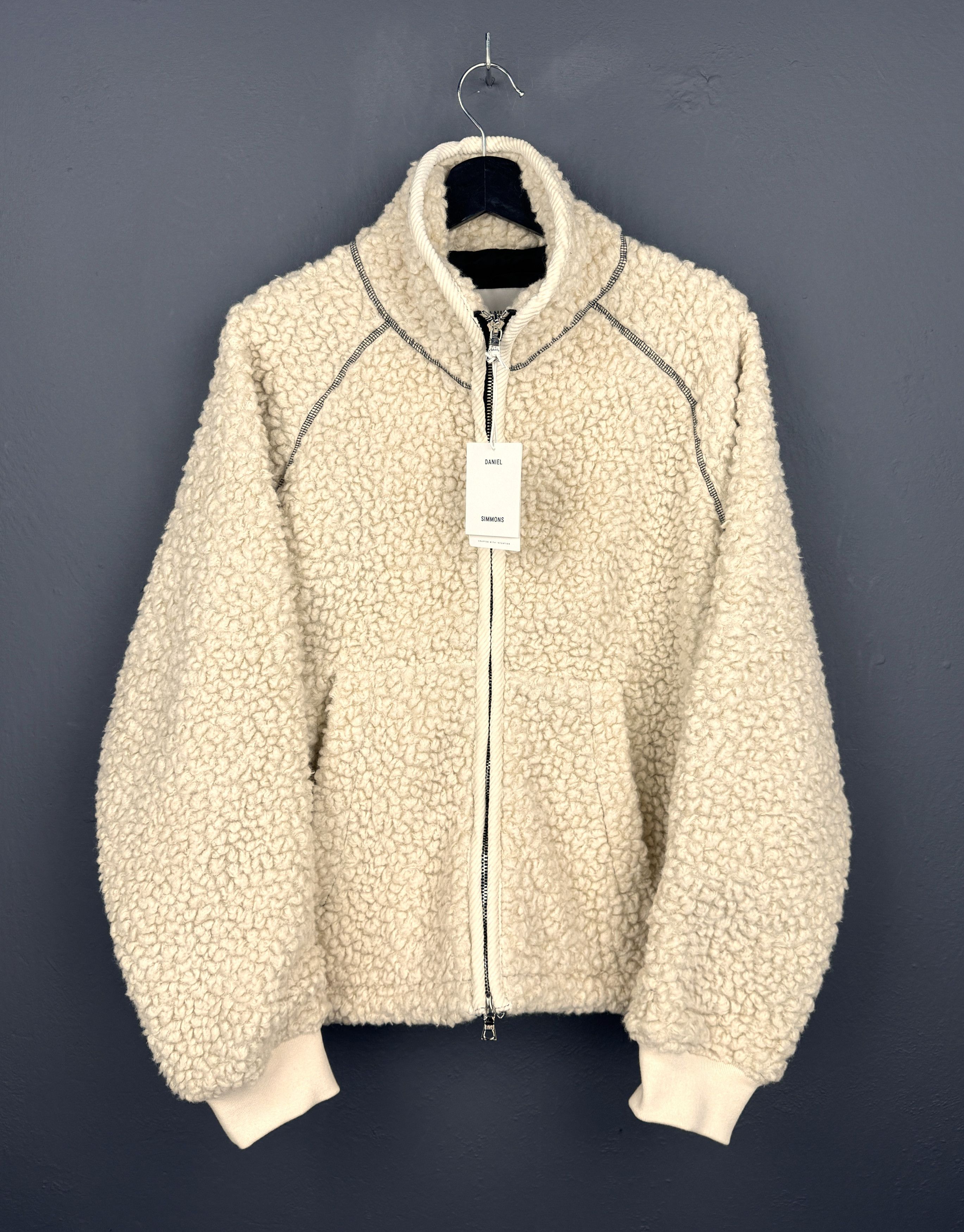 Daniel Simmons Daniel Simmons Wool Zip Up Fleece Cream Jacket L Size US L / EU 52-54 / 3 - 1 Thumbnail
