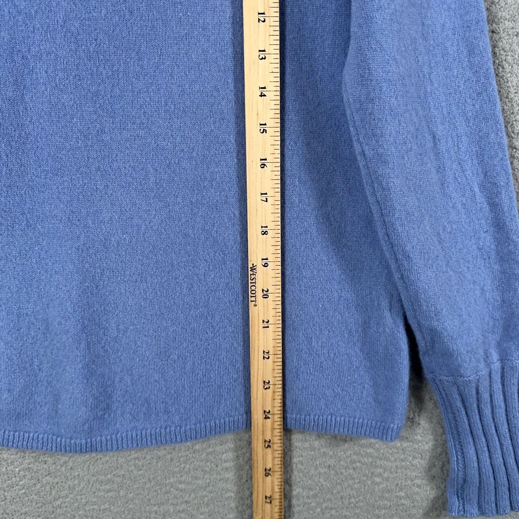 Vintage VINTAGE Geneva Sweater Womens L Blue 100% Cashmere Slim Turtleneck Raglan Pullover Knit Shirt Mens? Size L / US 10 / IT 46 - 6 Thumbnail