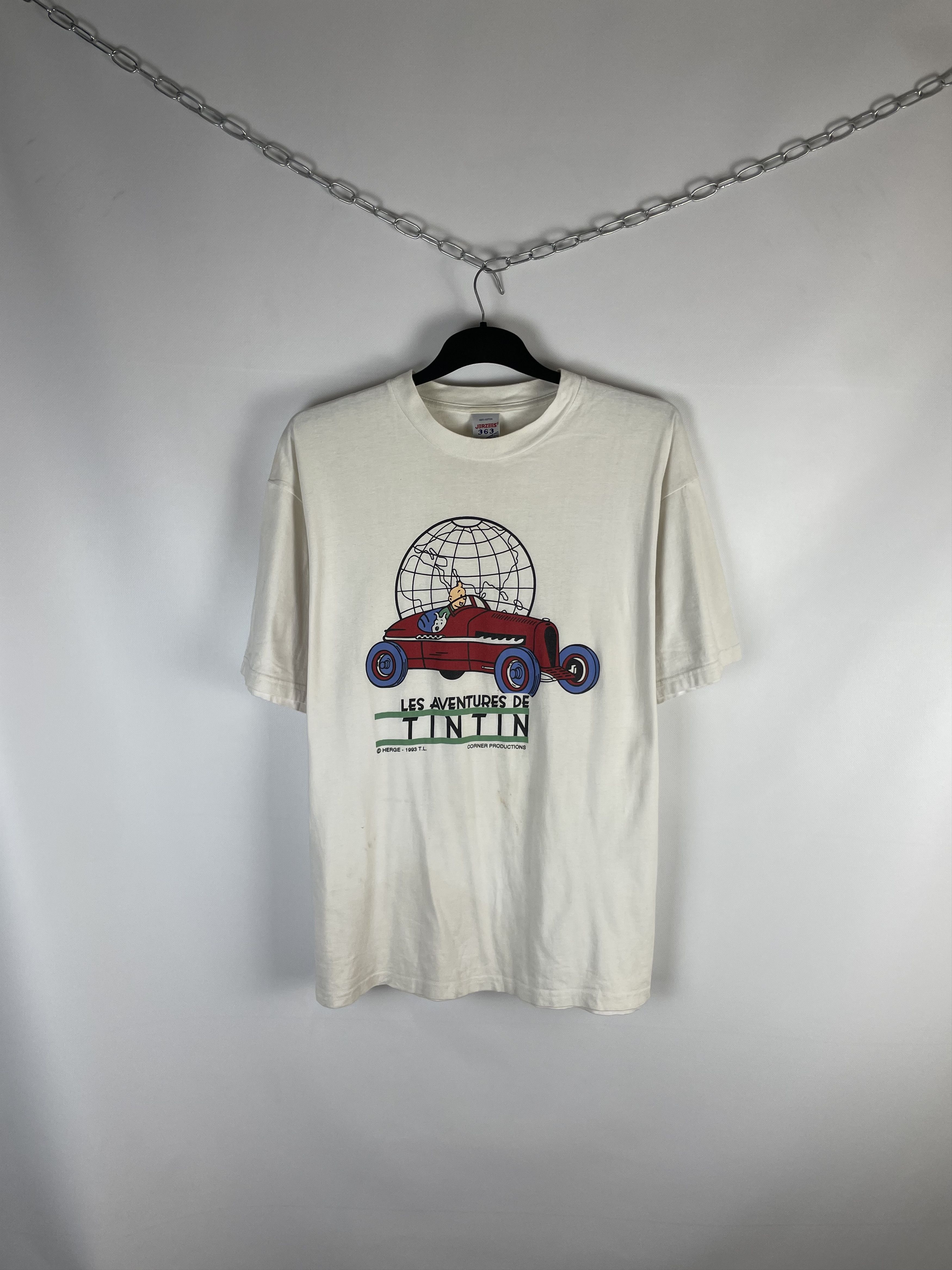 Other Les Aventures De TINTIN T-shirt 1993 Size US XL / EU 56 / 4 - 1 Thumbnail
