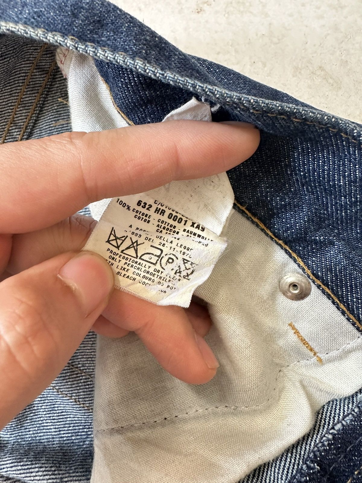 Helmut Lang Helmut lang classis cut raw denim Size US 29 - 8 Thumbnail