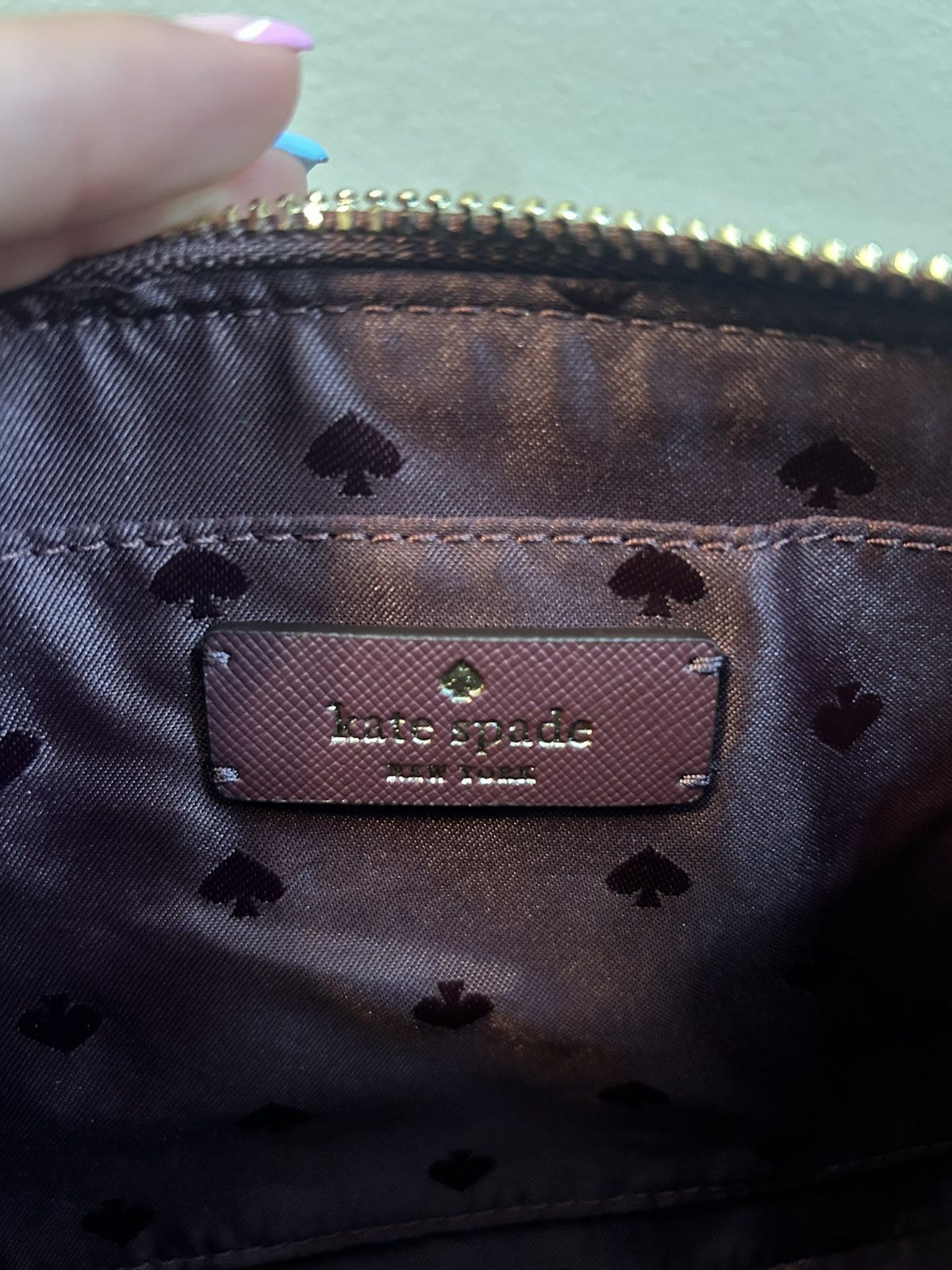 Kate Spade Kate Spade Burgundy Crossbody Bag Pink and Purple Glitter Size ONE SIZE - 5 Thumbnail