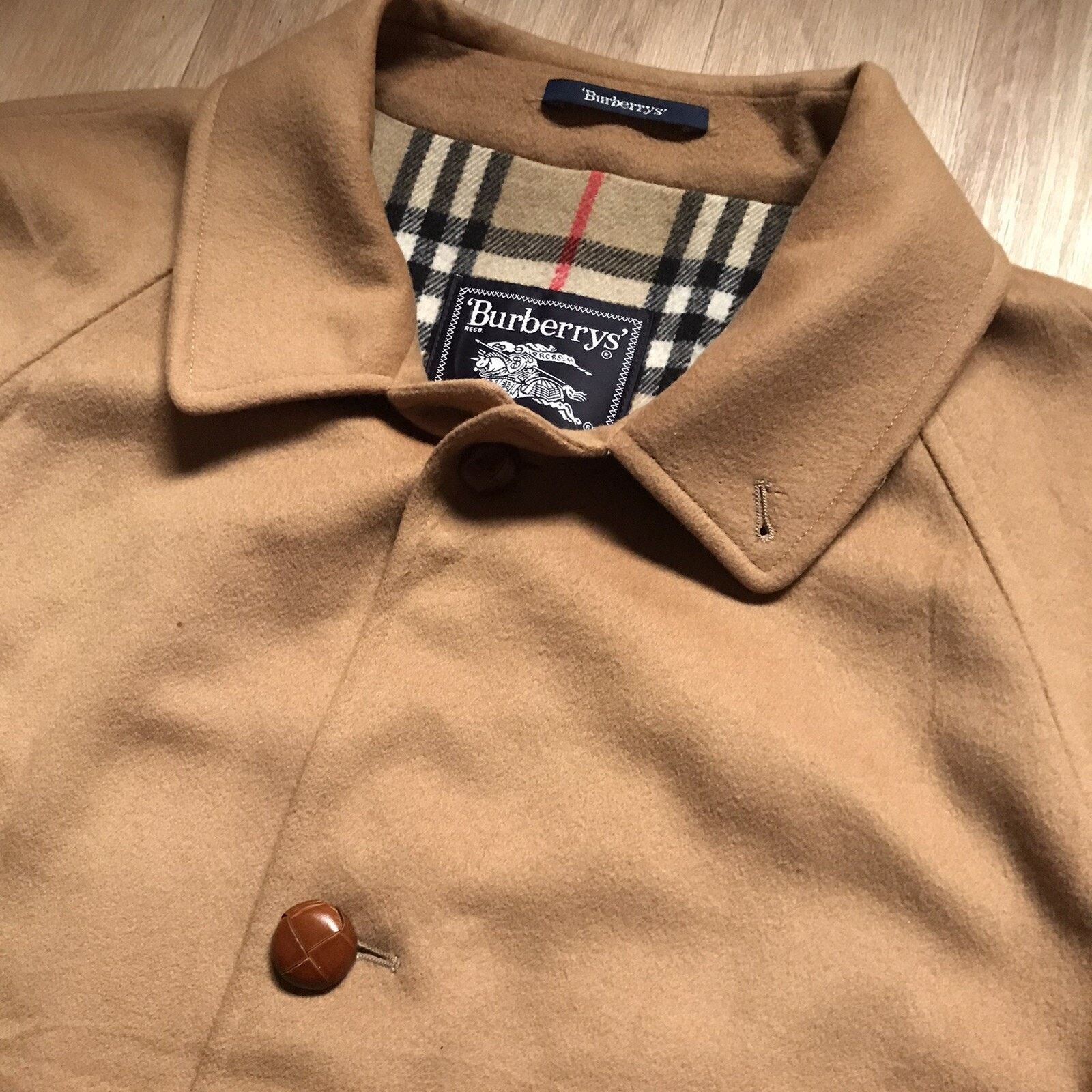 Burberry VINTAGE Burberry coat jacket nova check overcoat wool mens Size US L / EU 52-54 / 3 - 6 Thumbnail