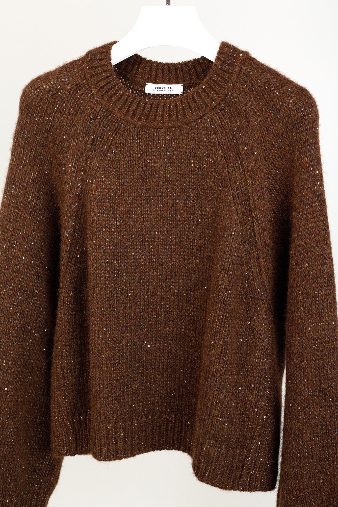 DOROTHEE SCHUMACHER Dorothee Schumacher Sparkling Brown Sequined Pullover Size L / US 10 / IT 46 - 3 Thumbnail