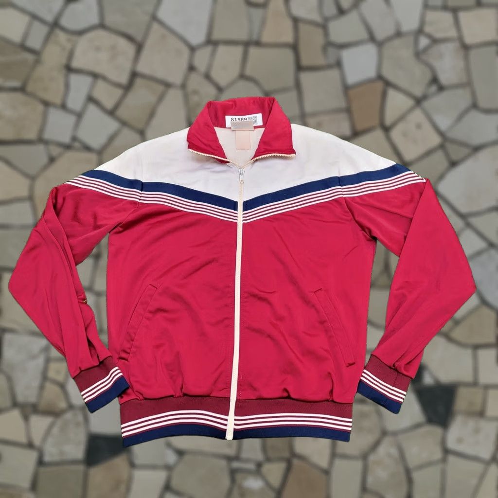 Vintage VINTAGE Footlocker Track Jacket Womens Medium Red 80s Size 4XL / US 24-26 - 1 Thumbnail