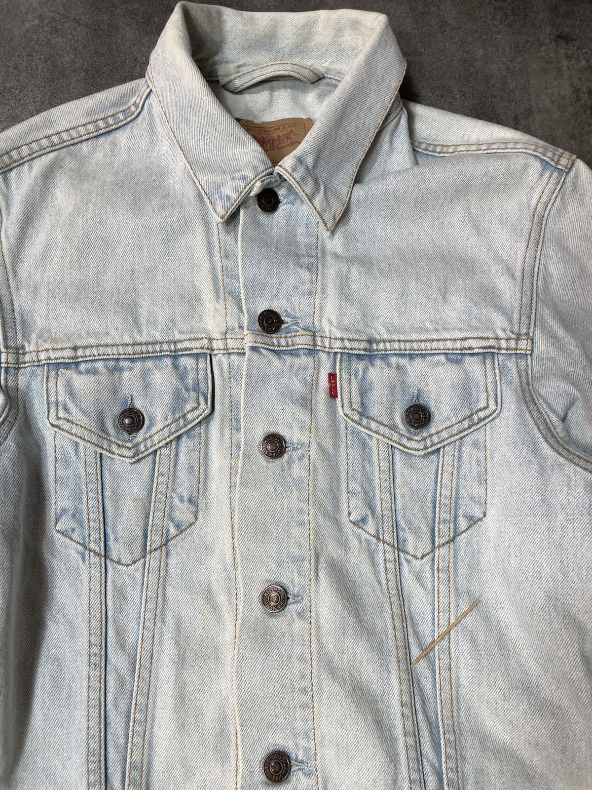 Levi's 🔥Offers🔥Levis Vintage Y2K Denim Jacket Rare Baby Blue Size XS / US 0-2 / IT 36-38 - 20 Thumbnail