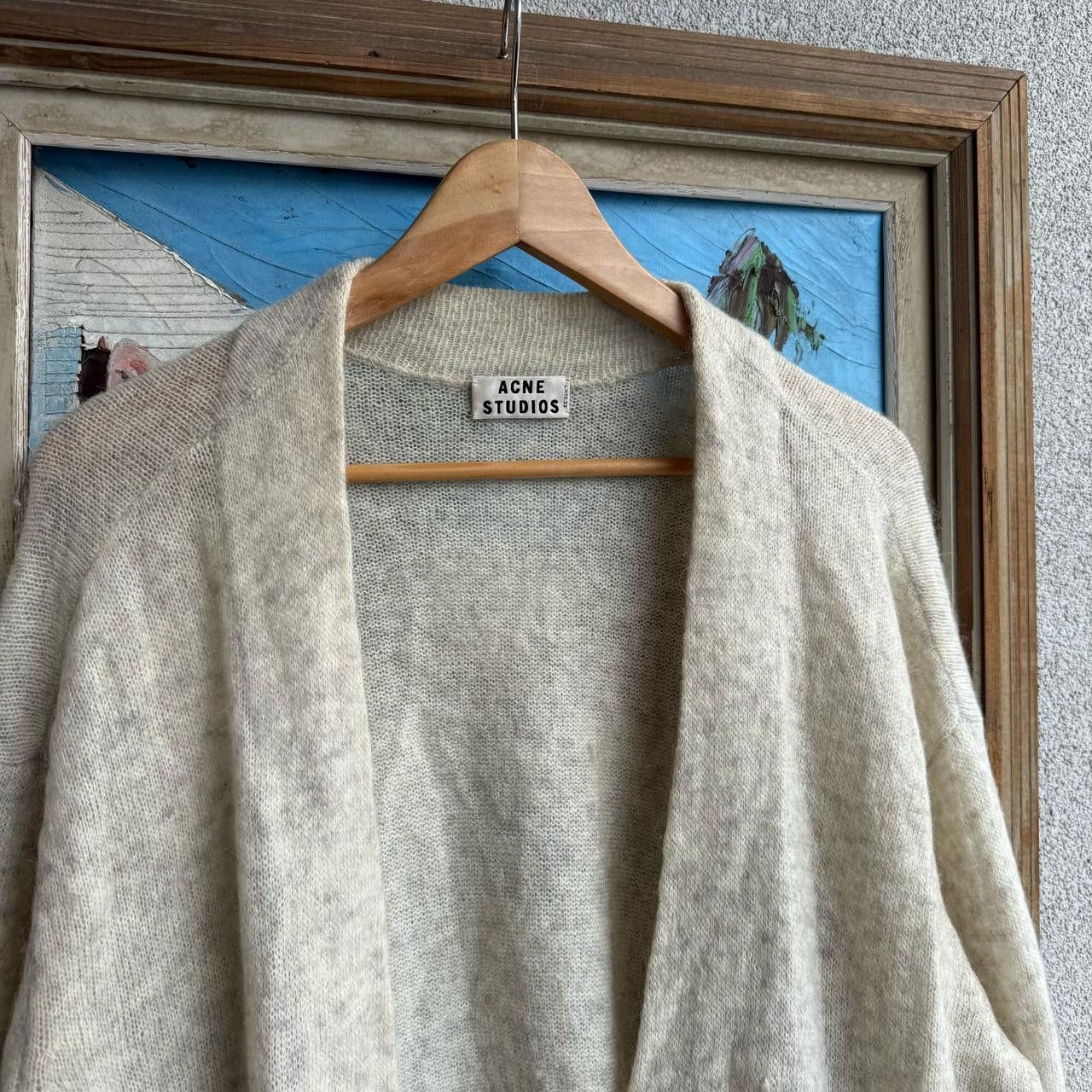Acne Studios Oversized Wool Sweater Jumper Beige Sweater Size M / US 6-8 / IT 42-44 - 4 Thumbnail