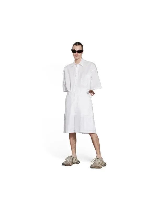 Balenciaga o1la1rc1a0226 Cargo Shorts In White Size US 36 / EU 52 - 3 Thumbnail