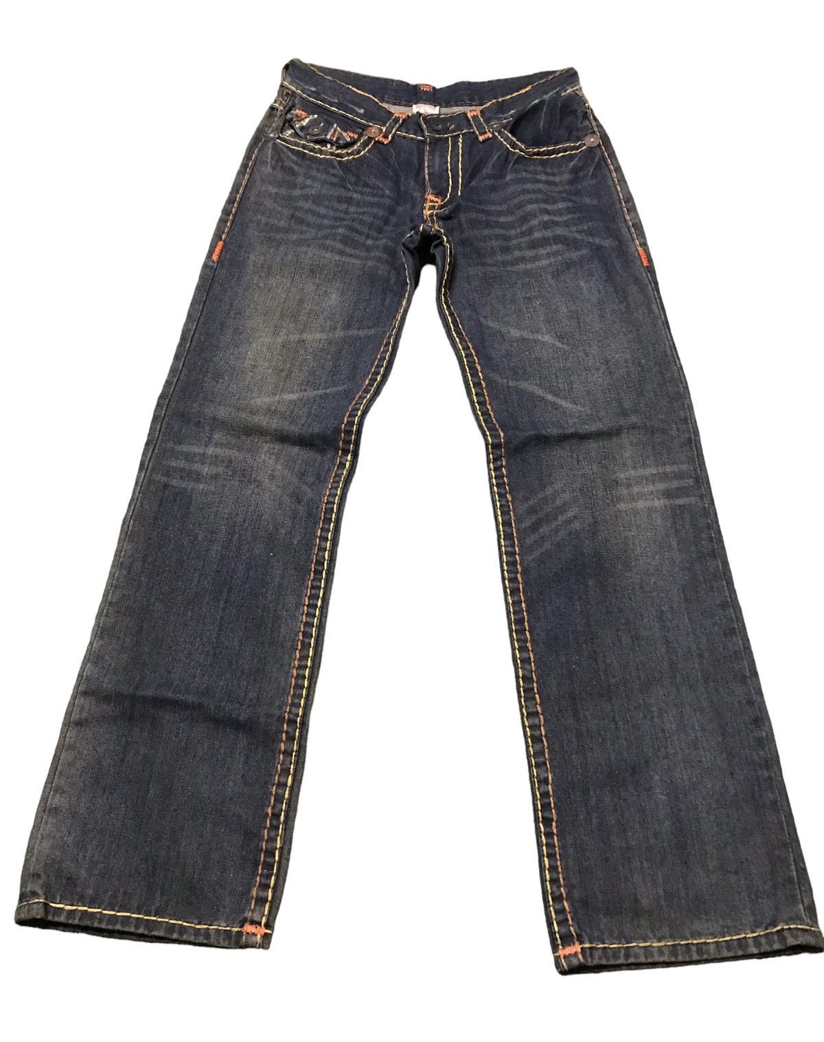 image of True Religion Billy Super T Rainbow Denim Jeans in Indigo, Men's (Size 31)