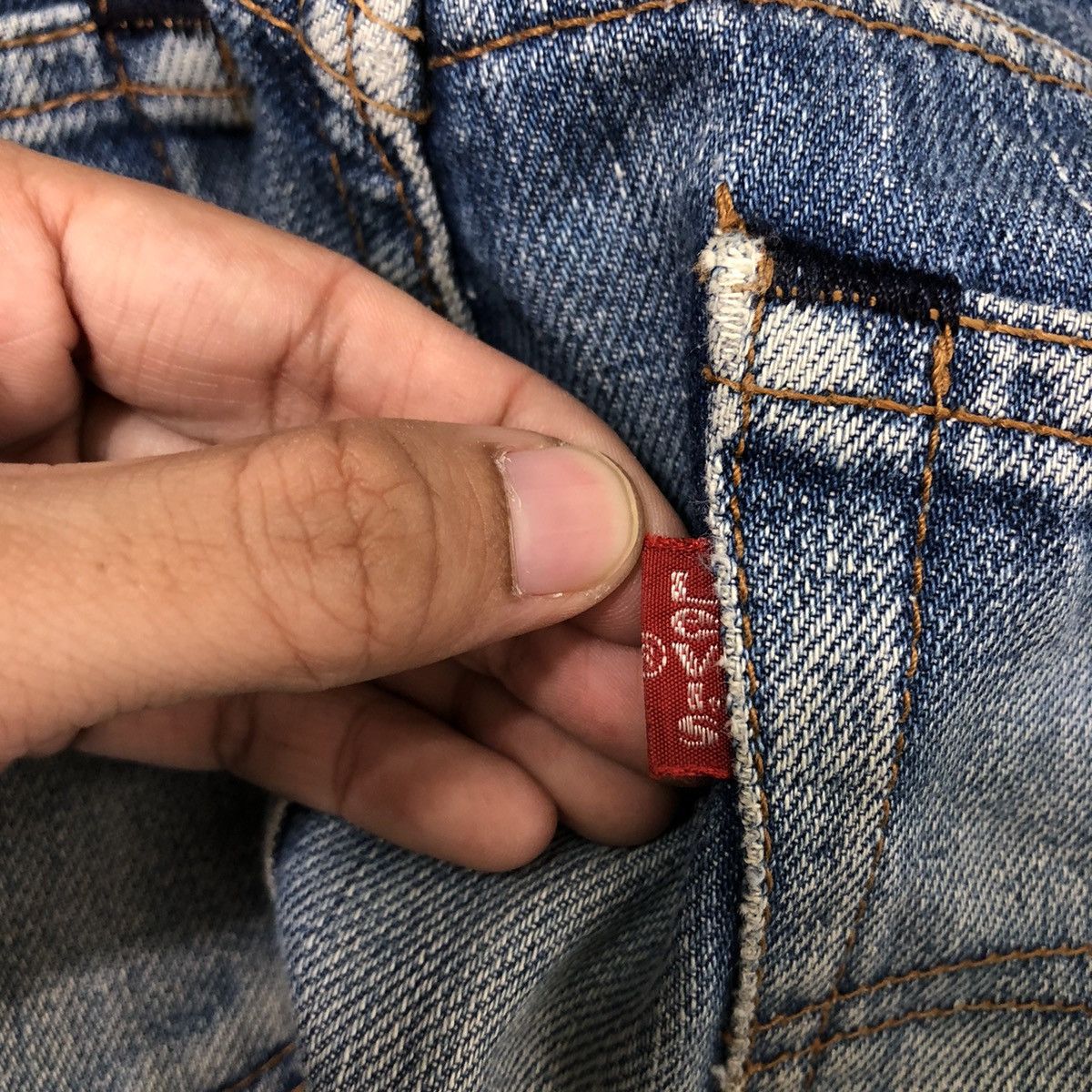 Levi's Made & Crafted 🔥90’s Vintage Levi’s Denim Jeans Distressed Denim Size US 32 / EU 48 - 15 Thumbnail